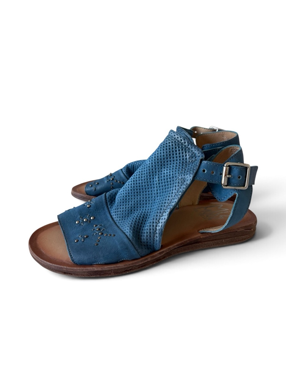 Miz Mooz Leather Ankle-Strap Sandals Size 38 NEW